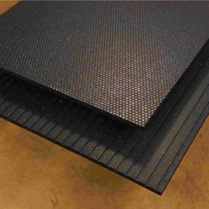 4' x 6' x 3/4" Revulcanized rubber hex mat